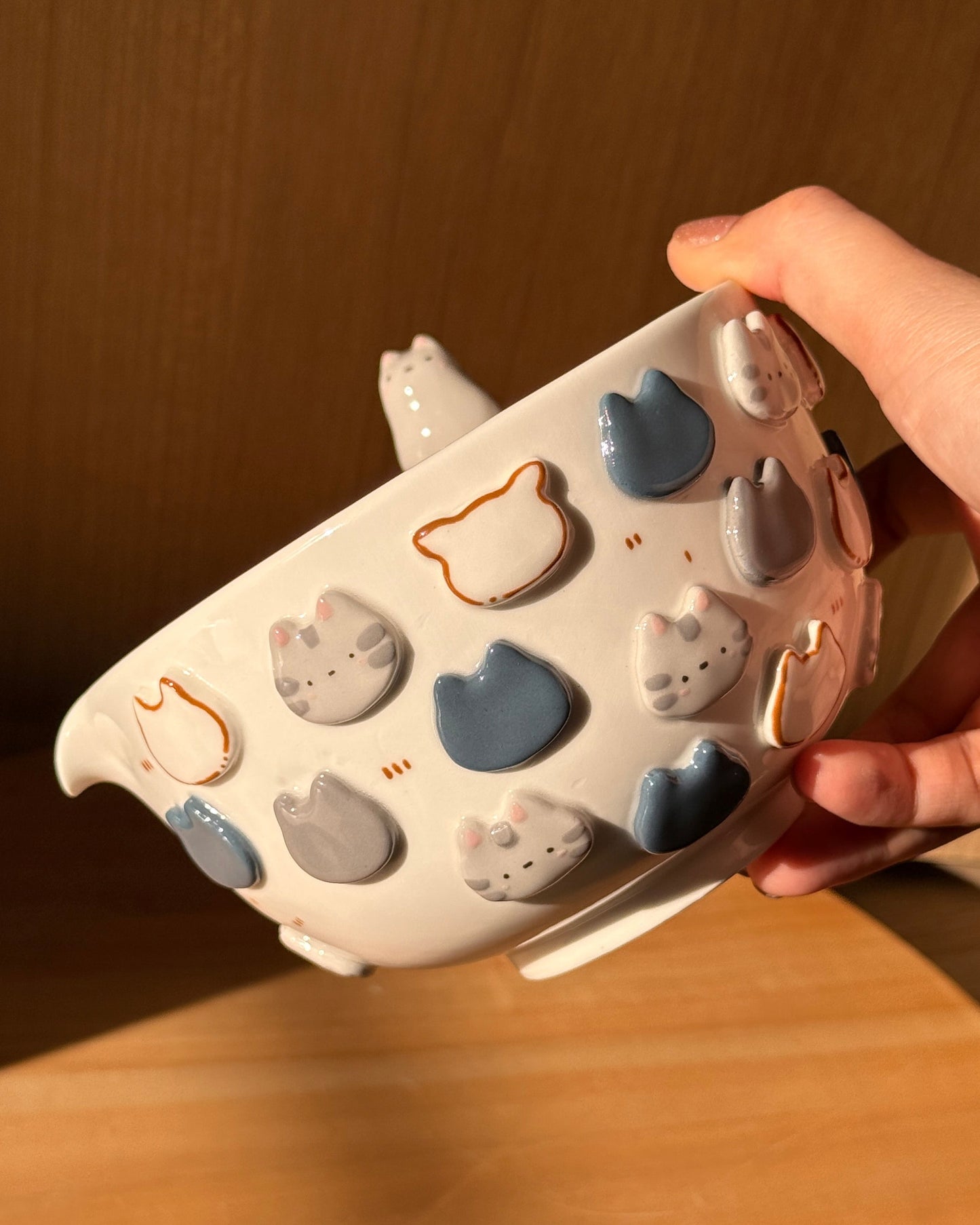 GREY CAT matcha bowl