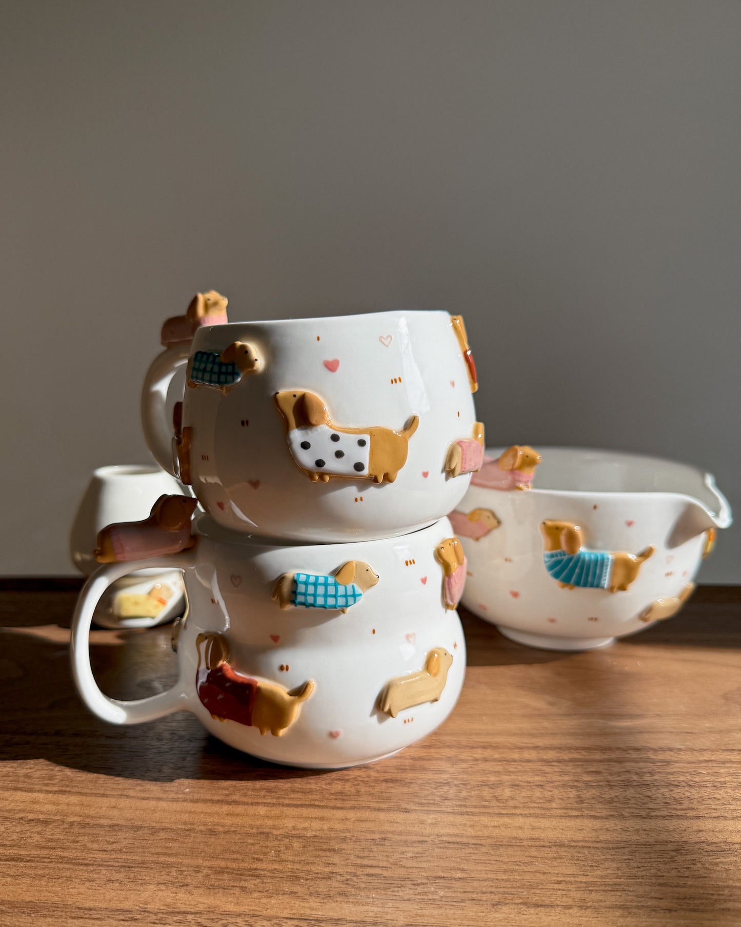 Dachshund cup, CHUBBY size (PRE-ORDER), Estimated Completion: November