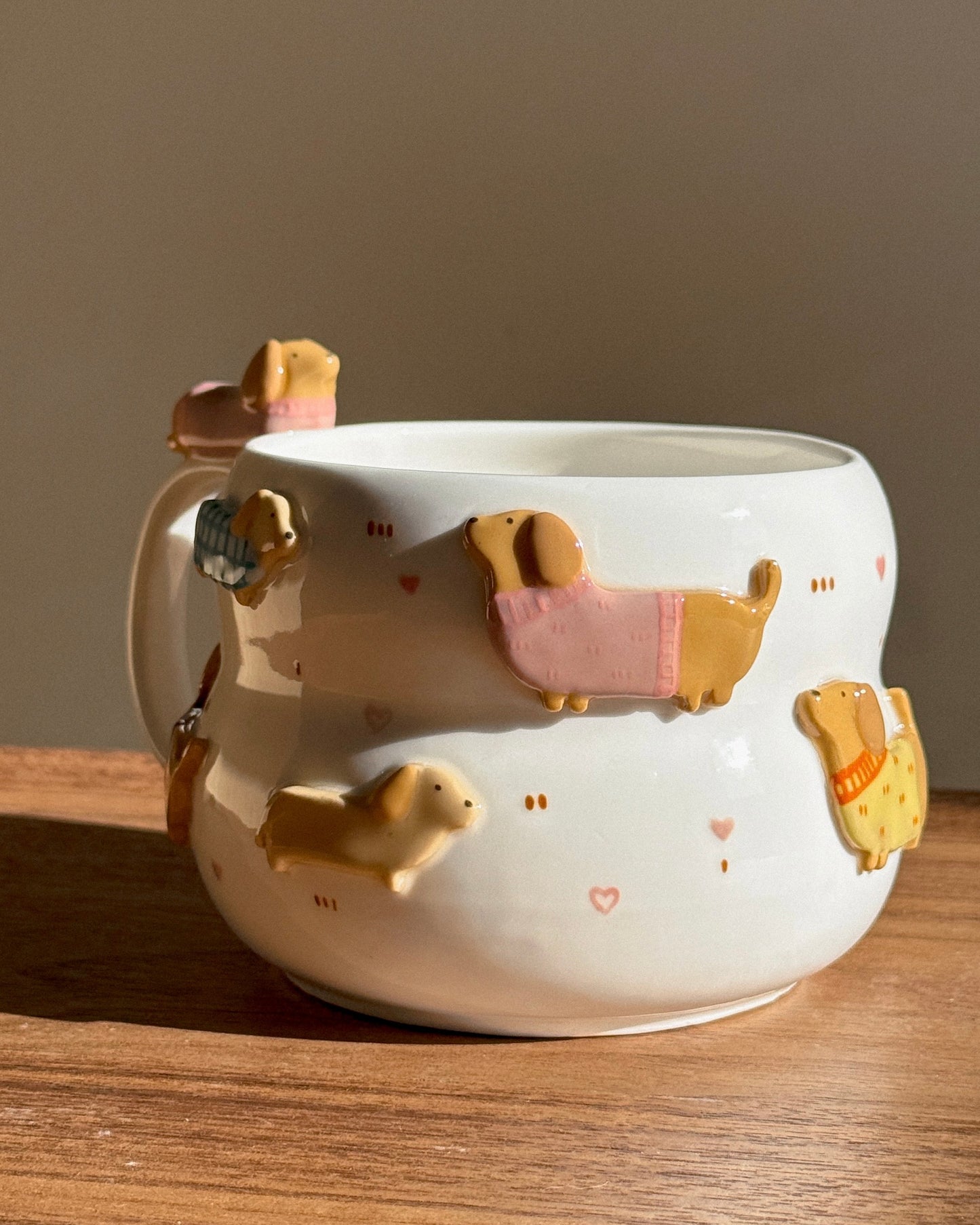 Dachshund cup Fluffy size (PRE-ORDER), Estimated Completion: November