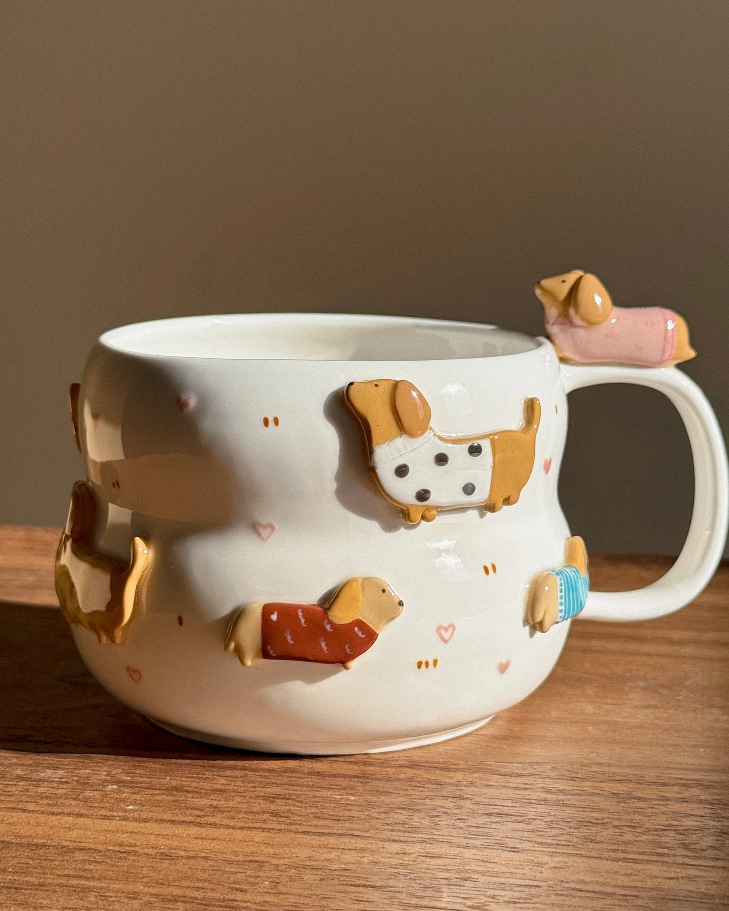 Dachshund cup Fluffy size (PRE-ORDER), Estimated Completion: November