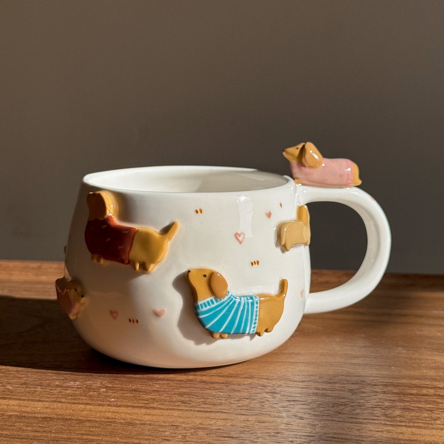 Dachshund cup, CHUBBY size (PRE-ORDER), Estimated Completion: November