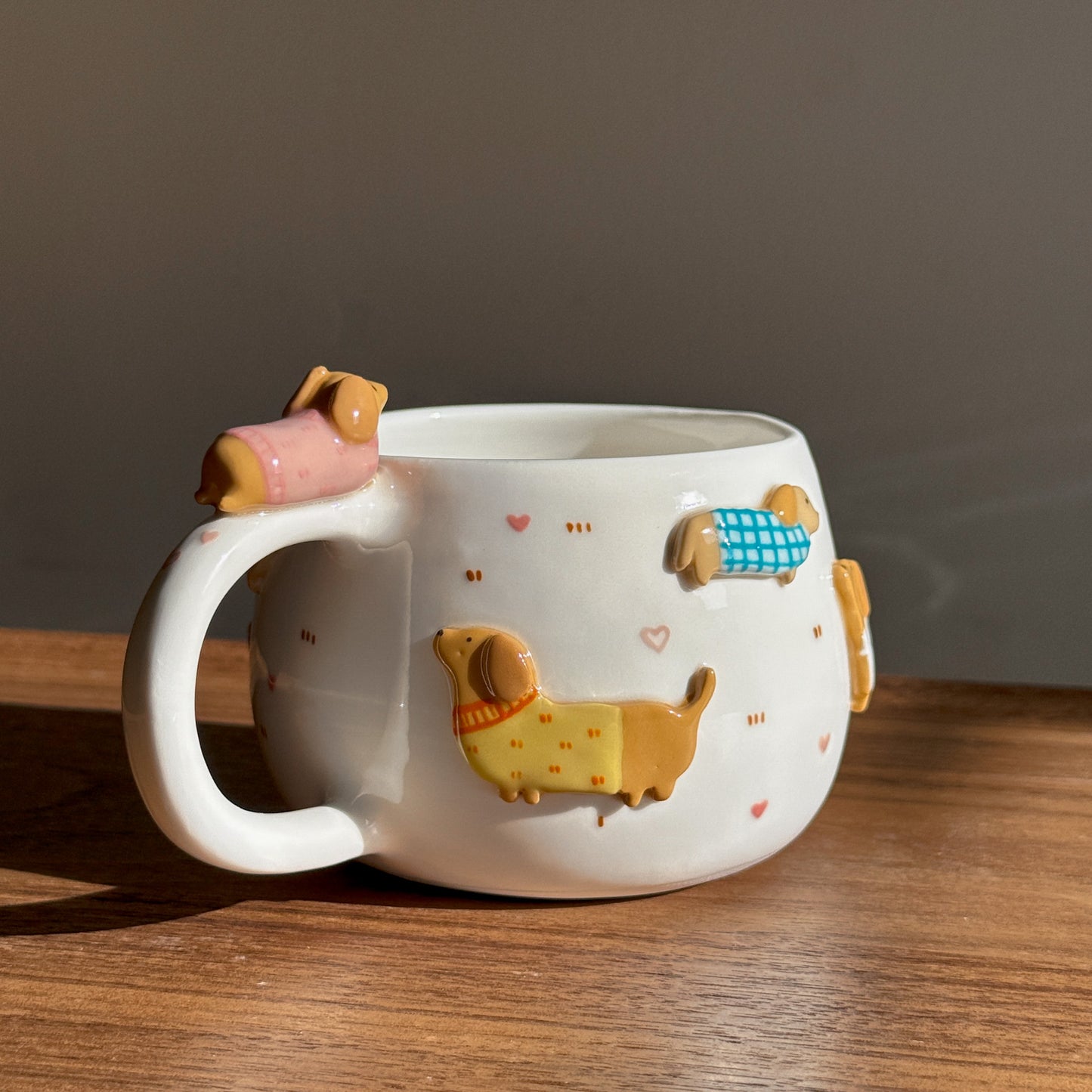 Dachshund cup, CHUBBY size (PRE-ORDER), Estimated Completion: November