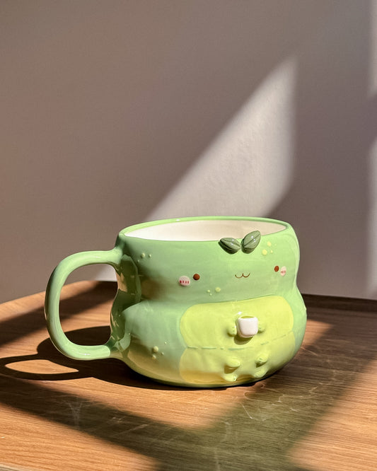 Matcha Caterpillar, FLUFFY size cup