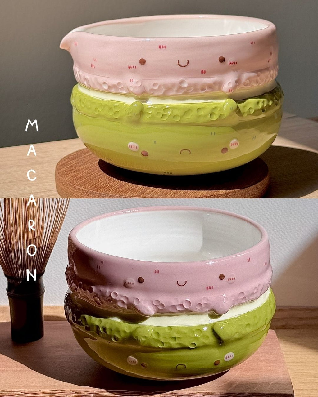 "preorder" MACARON, FLUFFY (MATCHA BOWL / BOWL) : Estimated Completion: END OF JULY