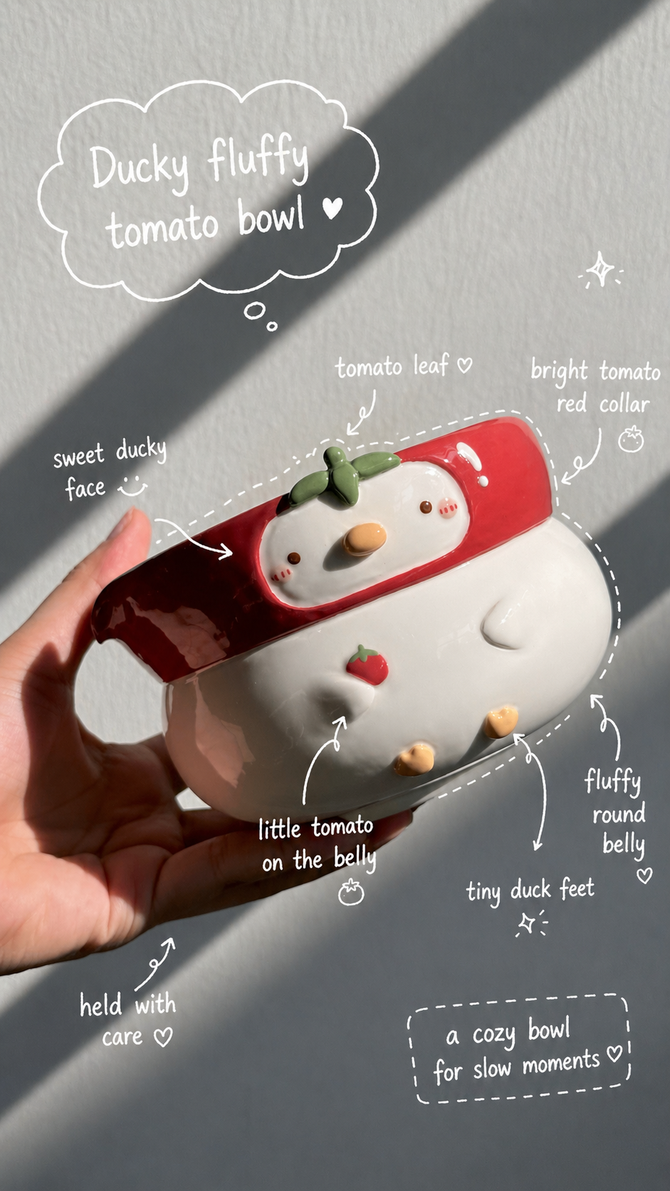 TOMATO DUCK Fluffy Matcha bowl (PRE-ORDER), Estimated Completion: May