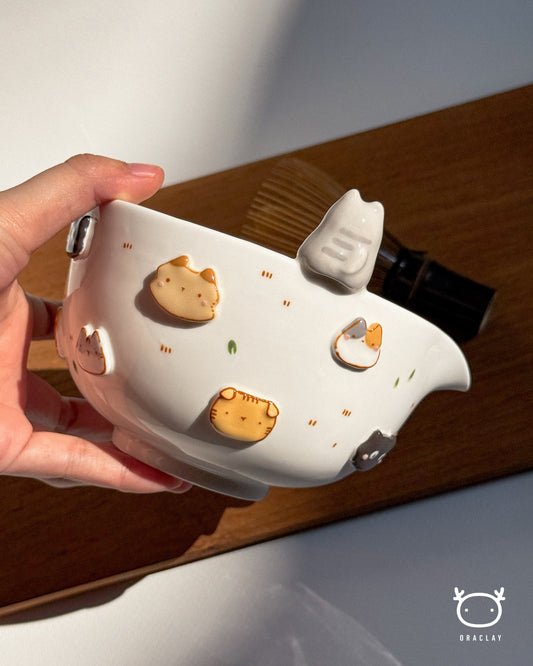 CAT matcha bowl, Chawan(PRE-ORDER), Estimated Completion: November