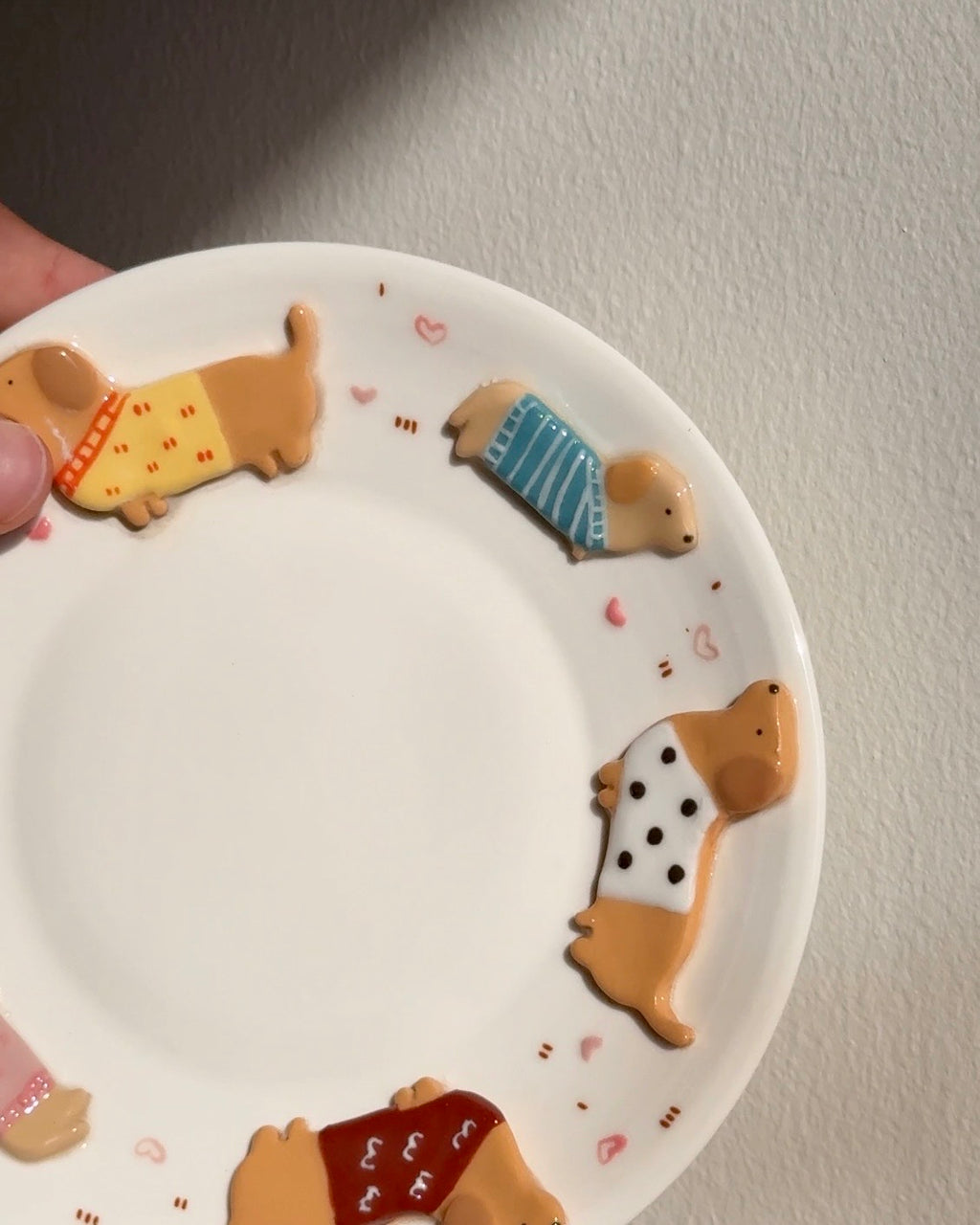 DACHSHUND (Original) plate ,Small plate, PLATE,TRAY (PRE-ORDER), Estimated Completion:JUNE