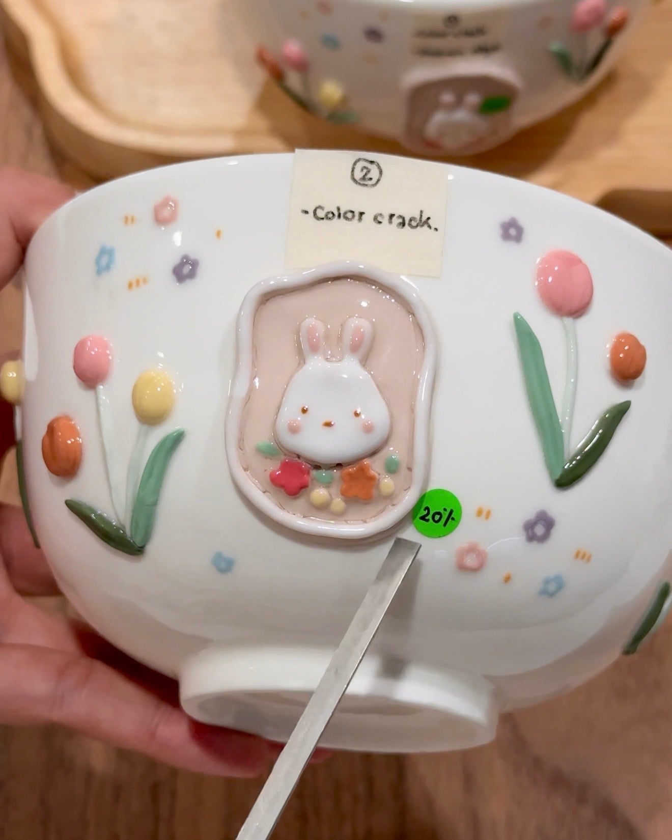 BUNNY TULIP Matcha Bowl, Chawan - Mid Year Sale❗️