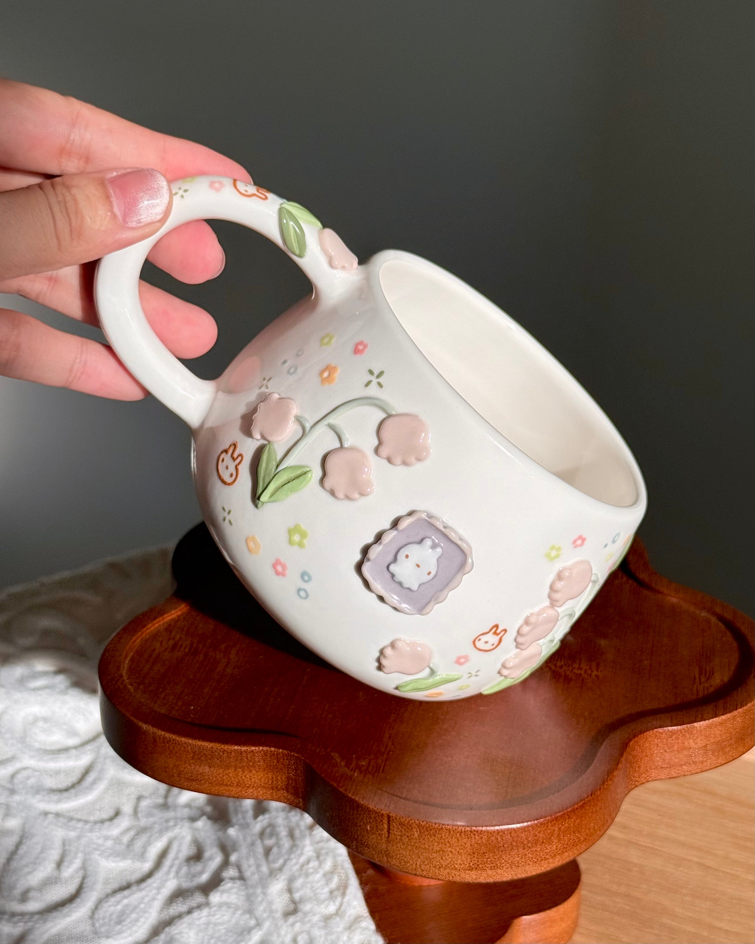 LILY OF THE VALLEY cup, CHUBBY size(PRE-ORDER), Estimated Completion:JUNE
