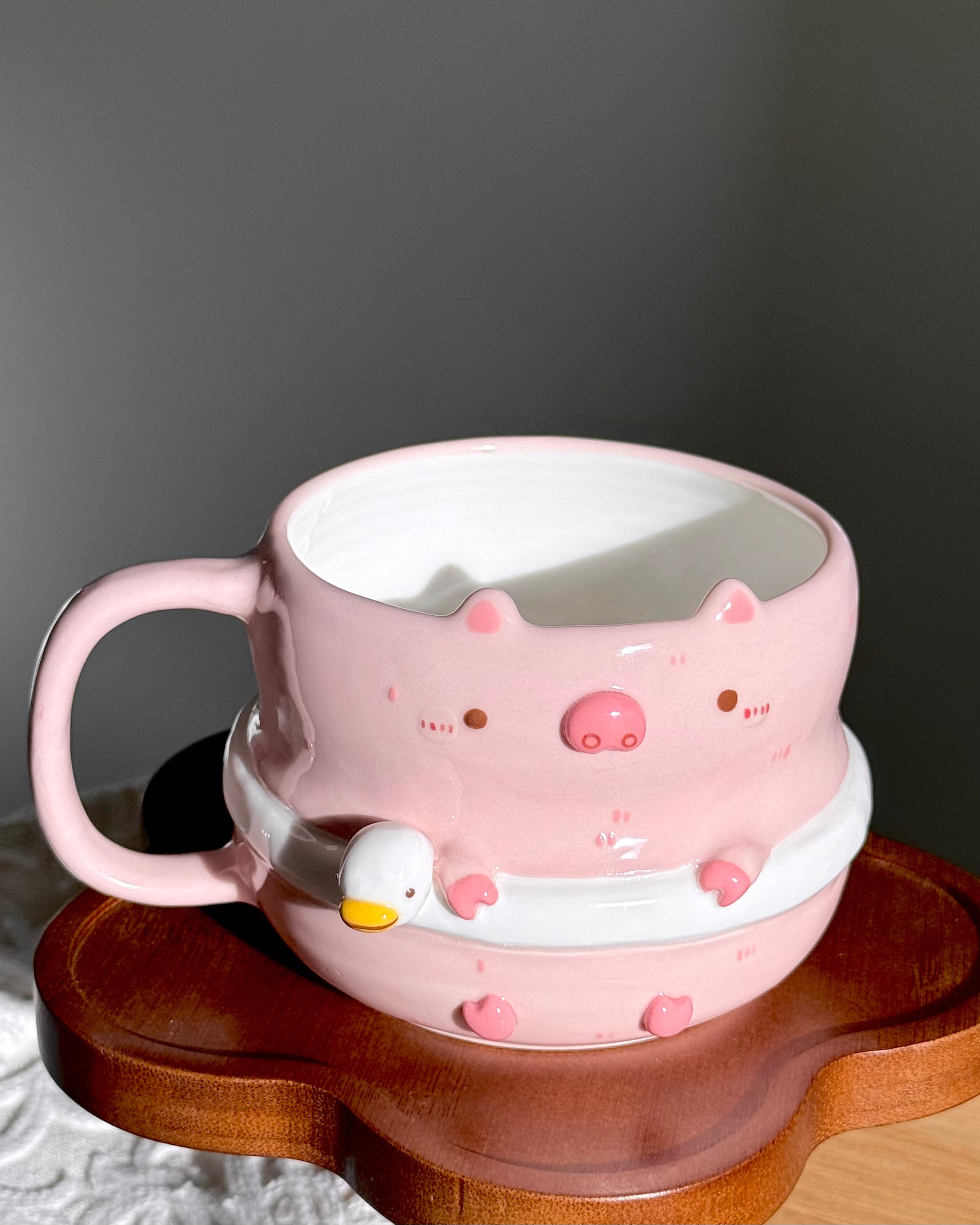 PIGGY, FLUFFY size cup (PRE-ORDER), Estimated Completion: JUNE