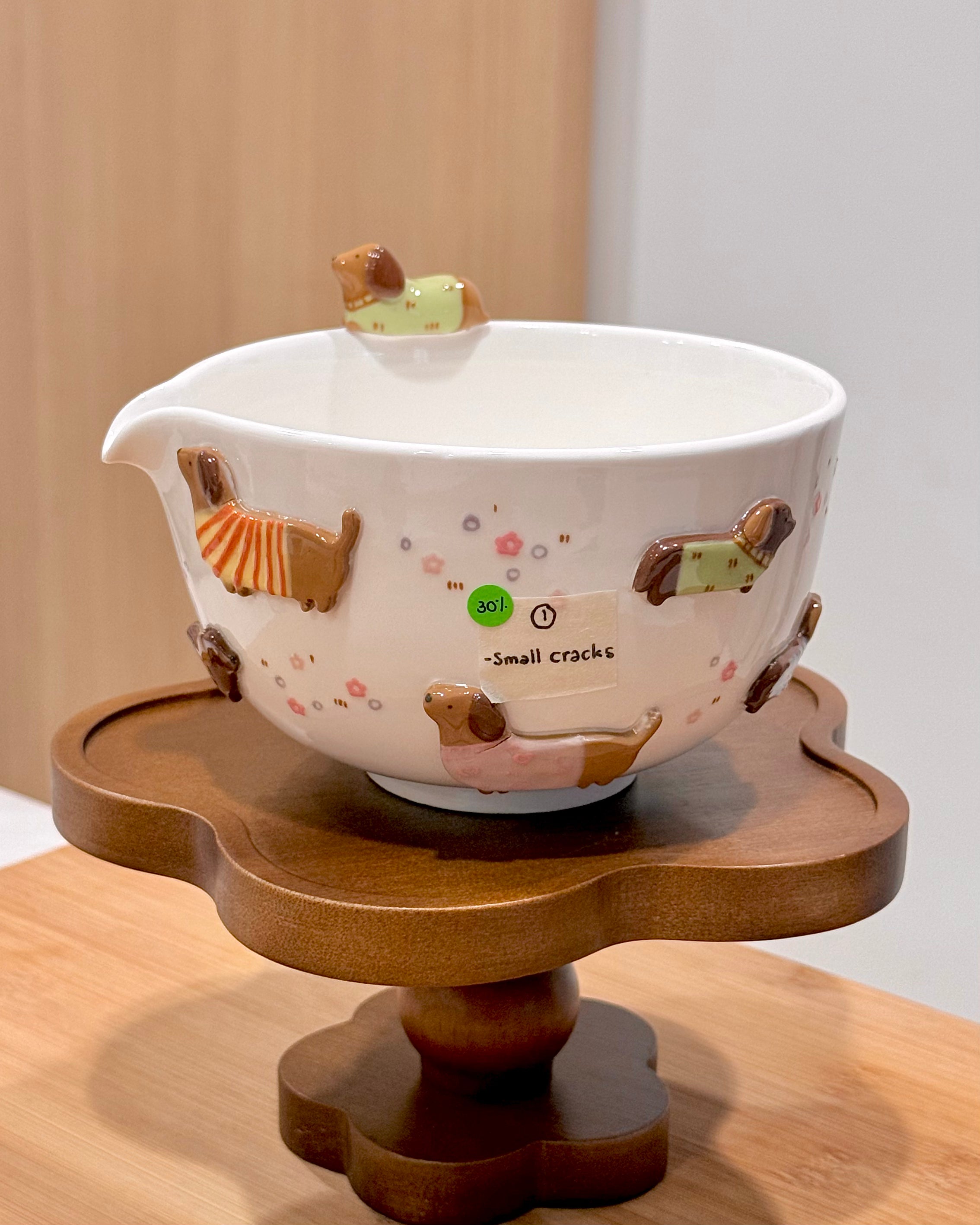 DACHSHUND DARK TONE Matcha Bowl, Chawan - Mid Year Sale❗️