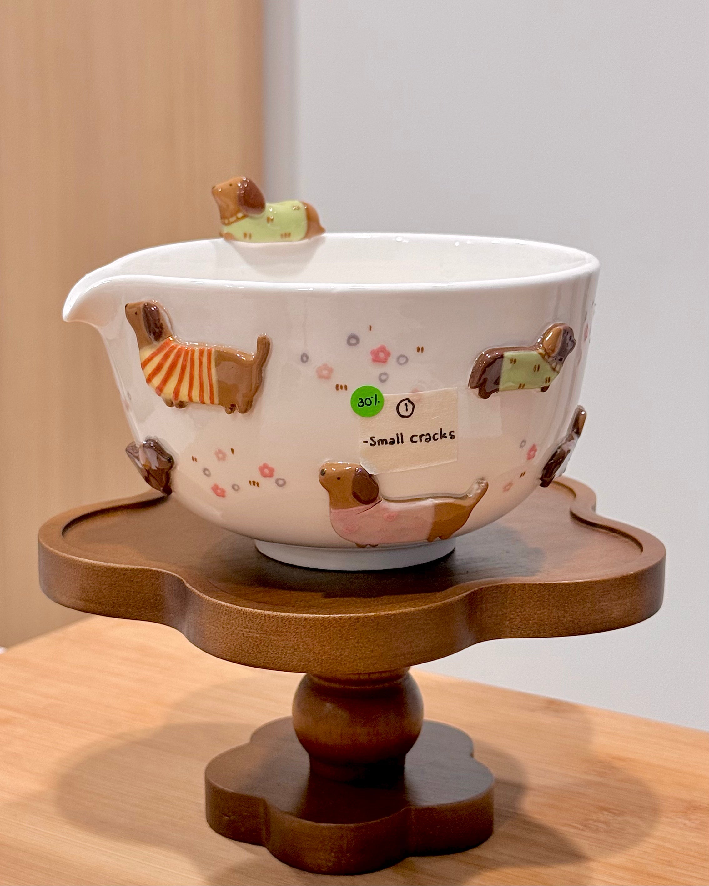DACHSHUND DARK TONE Matcha Bowl, Chawan - Mid Year Sale❗️