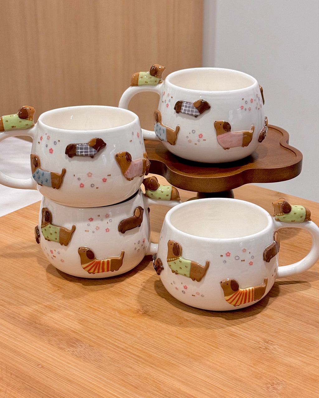 DACHSHUND DARK TONE cup, CHUBBY size cup- Mid Year Sale❗️