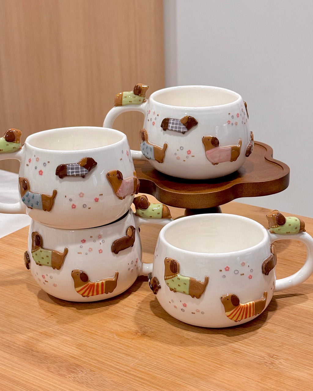 DACHSHUND DARK TONE cup, CHUBBY size cup- Mid Year Sale❗️