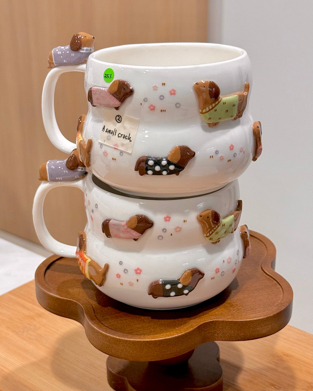 DACHSHUND DARK TONE cup, Fluffy cup- Mid Year Sale❗️