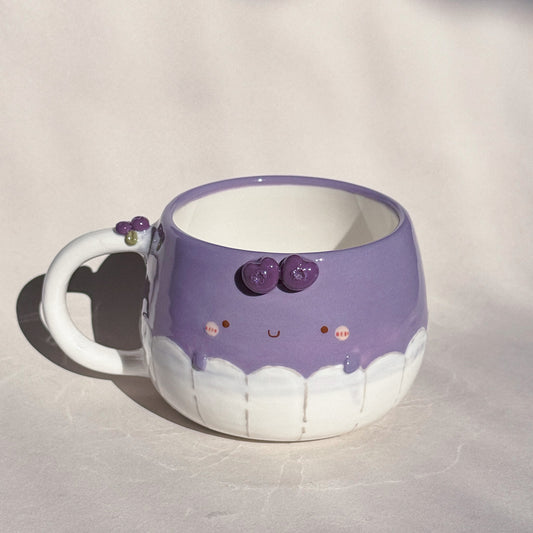 BLUEBERRY CUPCAKE, CHUBBY size cup (PRE-ORDER), Estimated Completion: February
