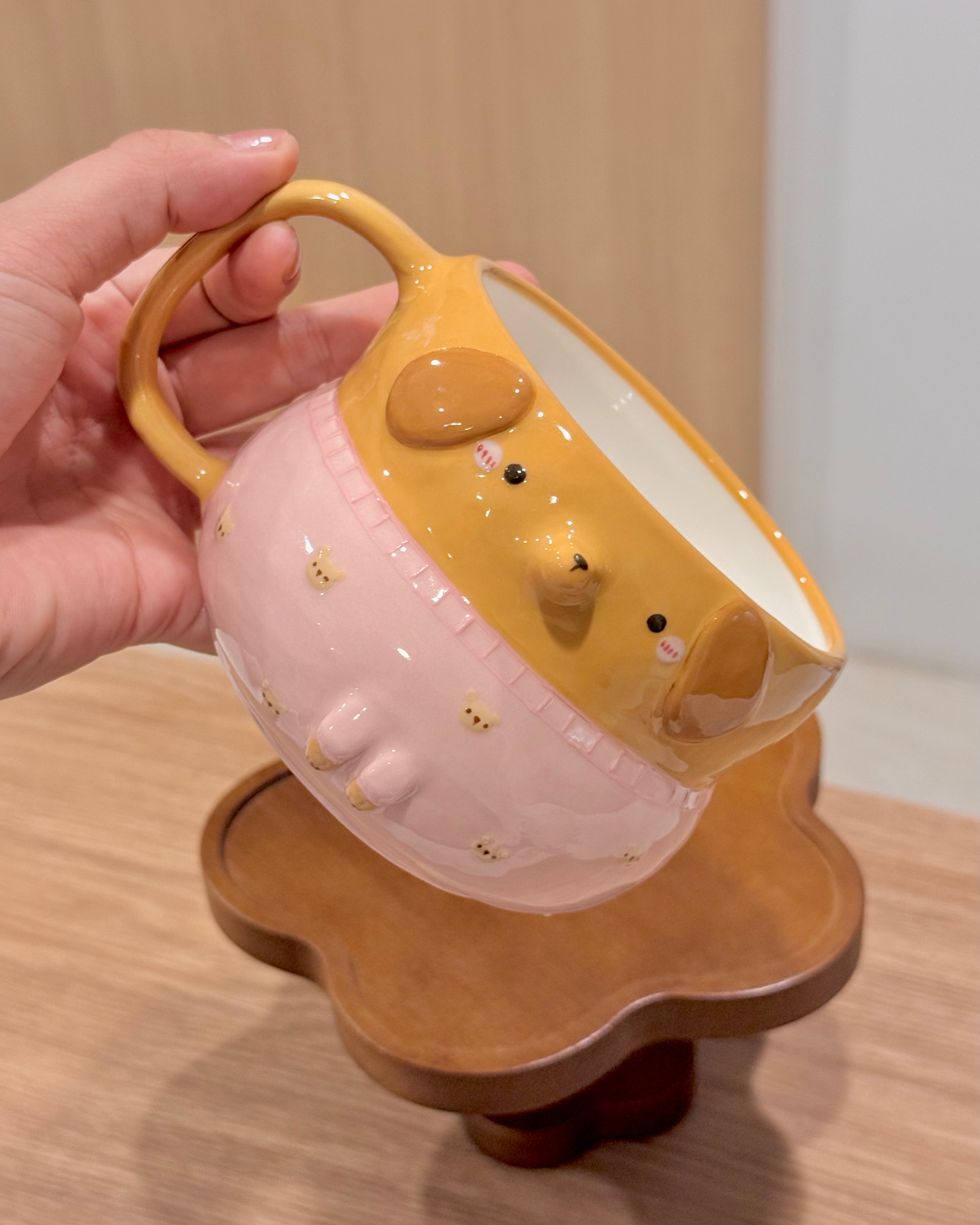 HONEY DACHSHUND cup, Fluffy size (PRE-ORDER), Estimated Completion:JUNE