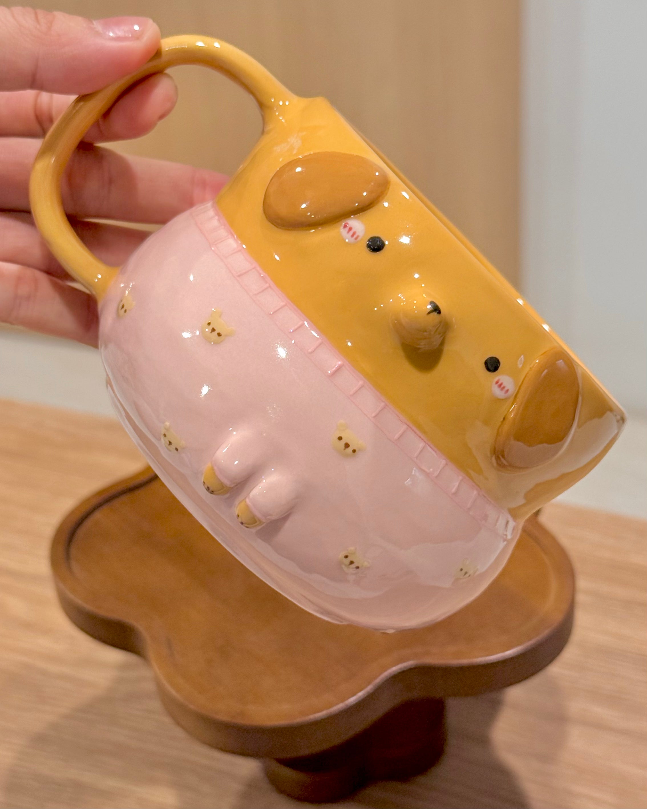 HONEY DACHSHUND cup, Fluffy size (PRE-ORDER), Estimated Completion:JUNE