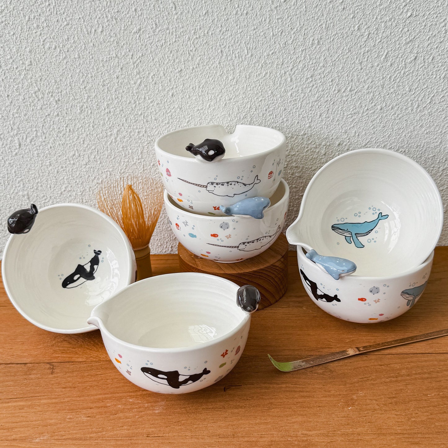 UNDER THE SEA Matcha bowl, Chawan