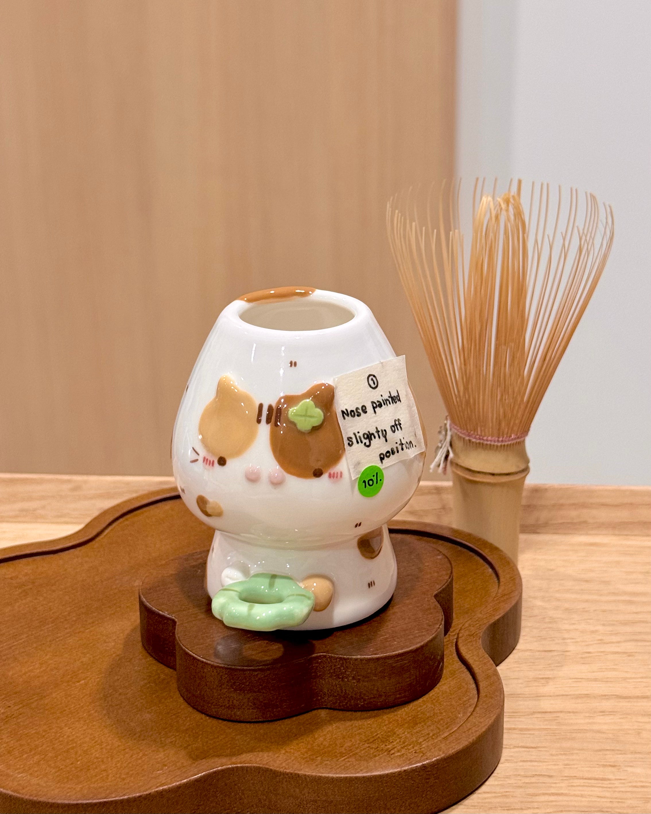 LUCKY CAT chasen holder, whisk holder - Mid Year Sale❗️