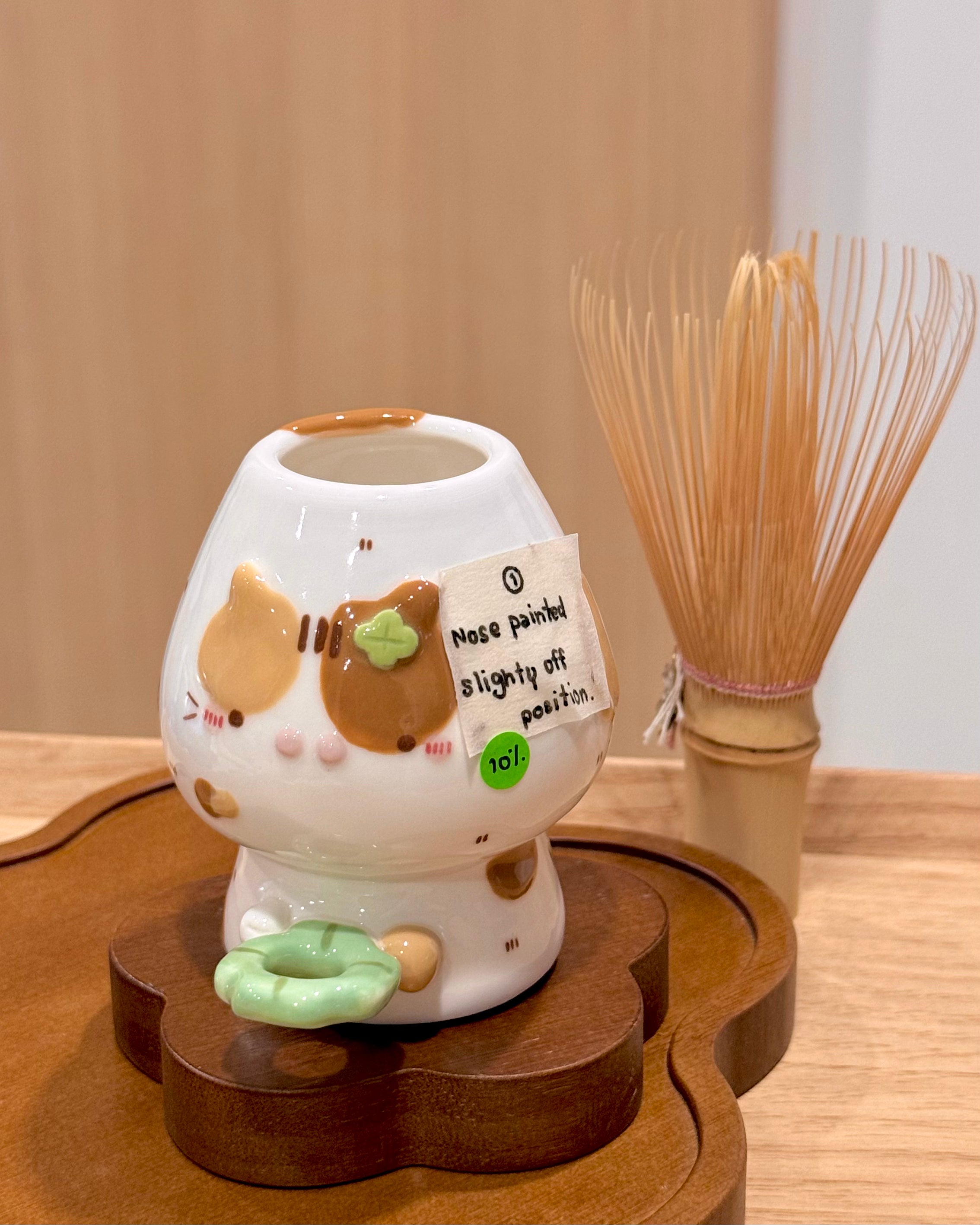 LUCKY CAT chasen holder, whisk holder - Mid Year Sale❗️