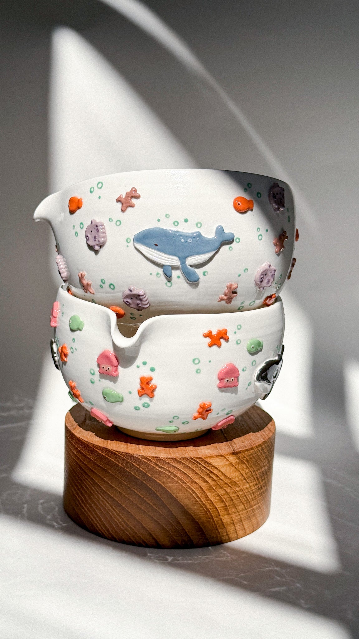 ✨Mid year sale : HUMPBACK WHALE Matcha bowl, Chawan, 15% discount.