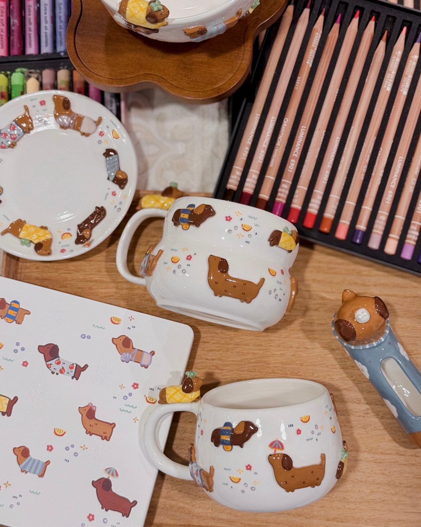 SUMMER DACHSHUND FLUFFY size cup