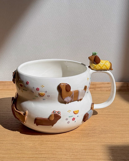 SUMMER DACHSHUND FLUFFY size cup
