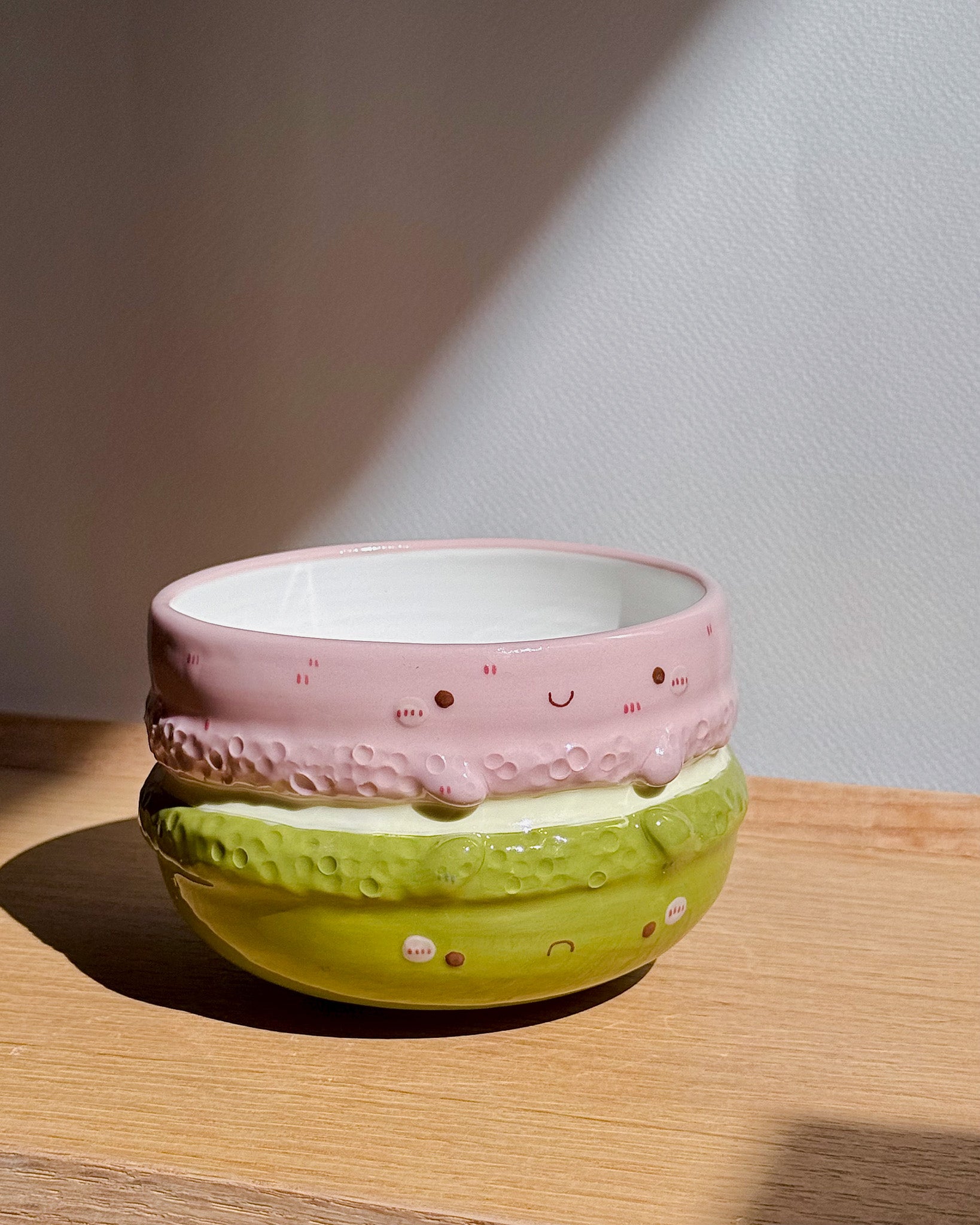 "preorder" MACARON, FLUFFY (MATCHA BOWL / BOWL) : Estimated Completion: END OF JULY