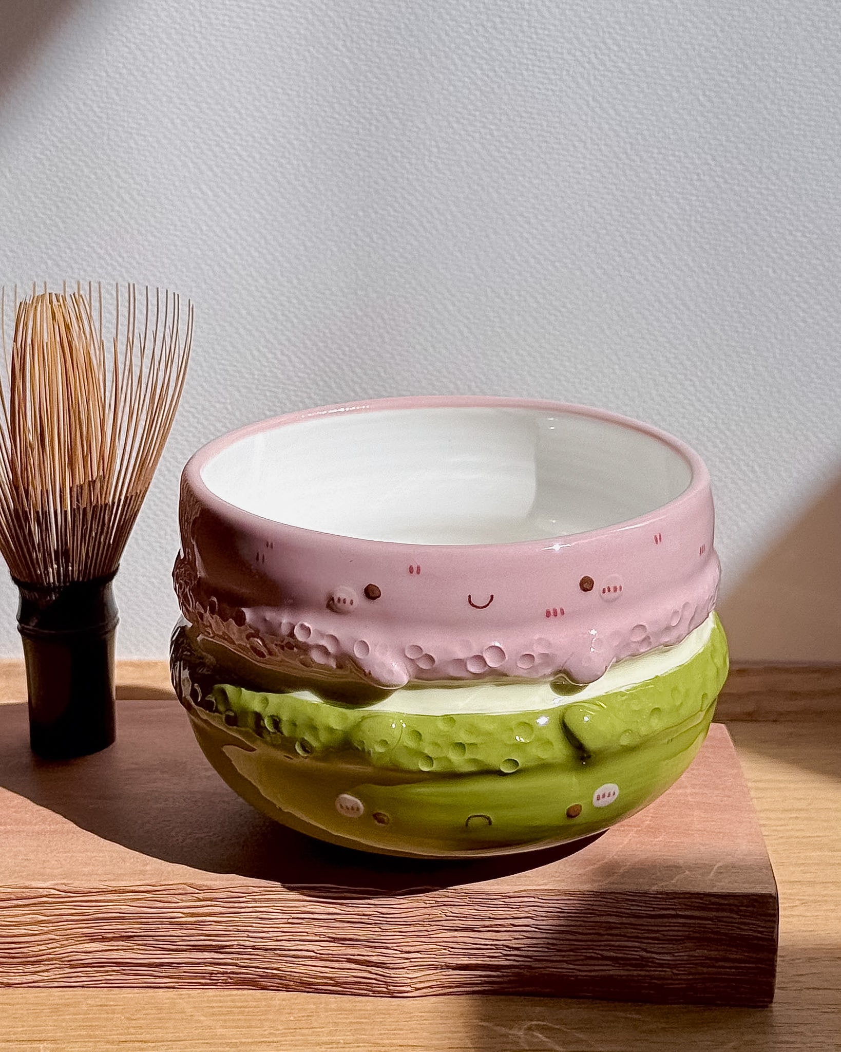 "preorder" MACARON, FLUFFY (MATCHA BOWL / BOWL) : Estimated Completion: END OF JULY