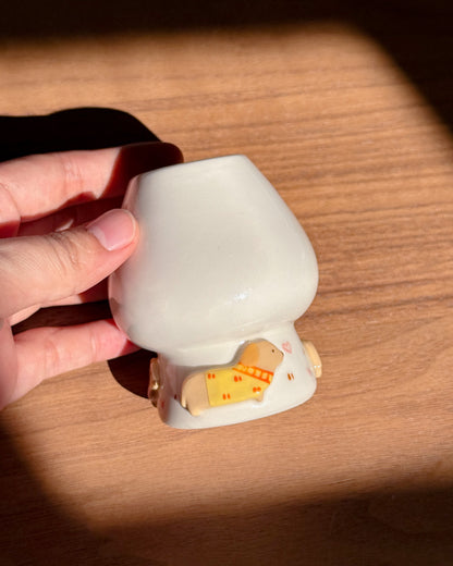 DACHSHUND chasen holder, whisk holder