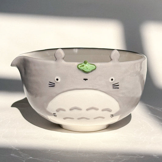 FLUFFY GREY SPIRIT Matcha bowl, Chawan