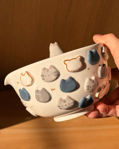 GREY CAT matcha bowl