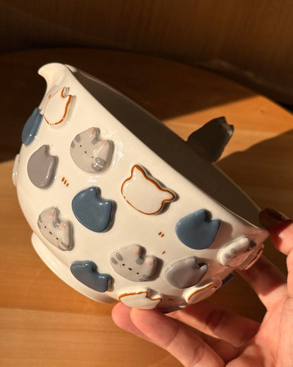 GREY CAT matcha bowl