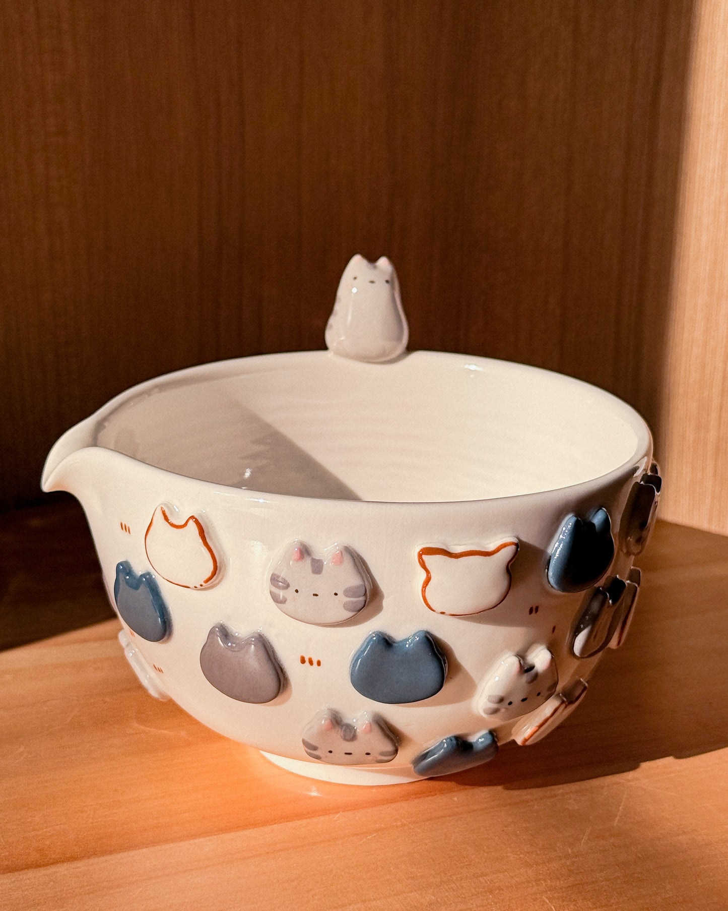 GREY CAT matcha bowl