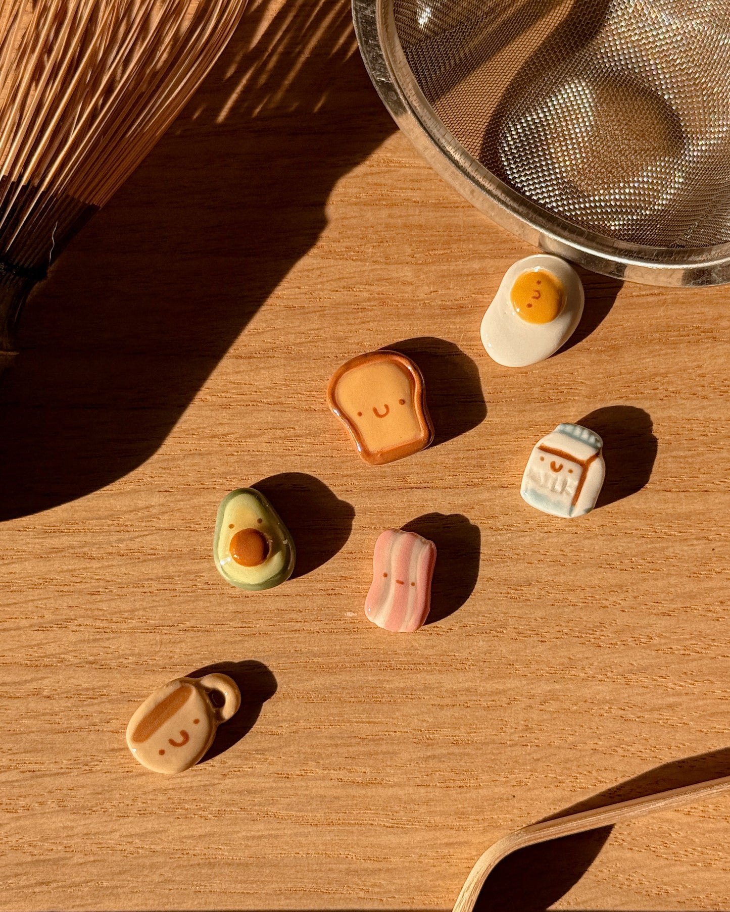 A SET of Sifter Bead, 6 pieces of Breakfast Sifter bead (NEW VERSION)