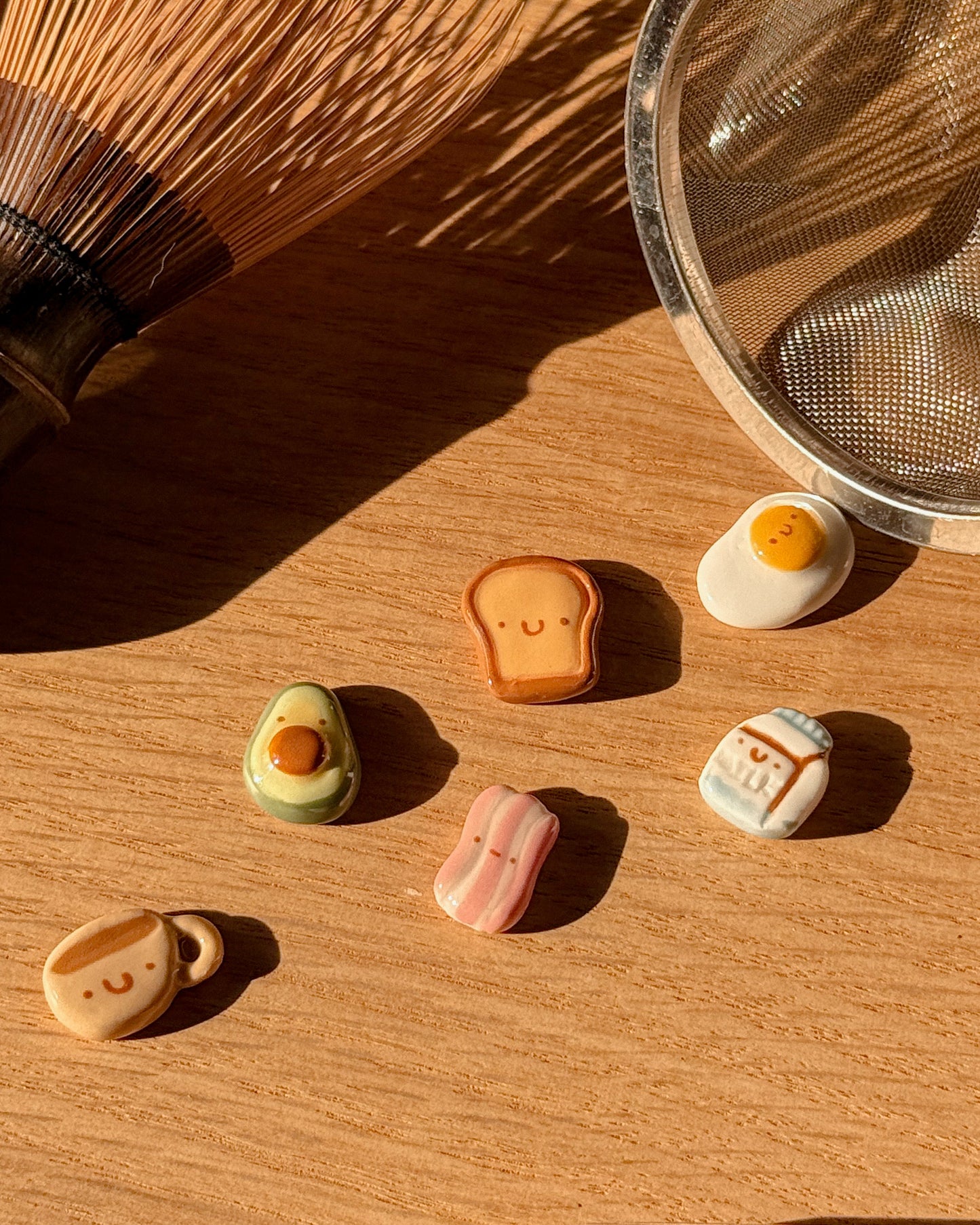 A SET of Sifter Bead, 6 pieces of Breakfast Sifter bead (NEW VERSION)