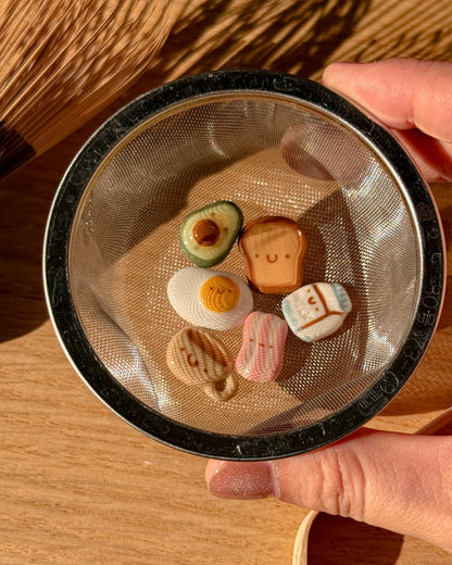 A SET of Sifter Bead, 6 pieces of Breakfast Sifter bead (NEW VERSION)