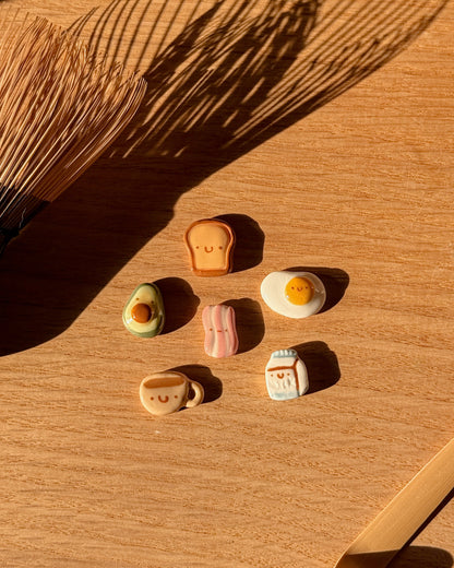 A SET of Sifter Bead, 6 pieces of Breakfast Sifter bead (NEW VERSION)