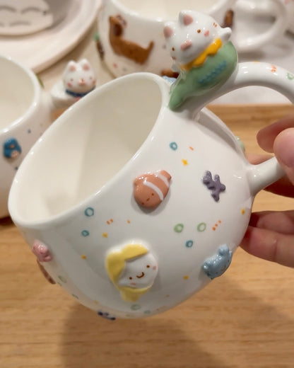 KITTIE MERMAID cup , CHUBBY size