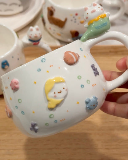 KITTIE MERMAID cup , CHUBBY size