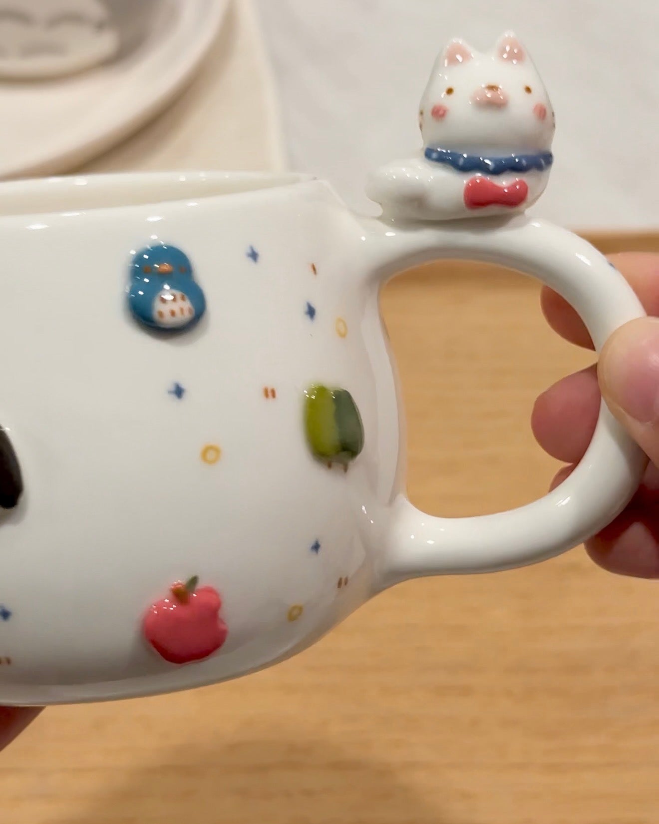 SNOWY CAT cup , CHUBBY size