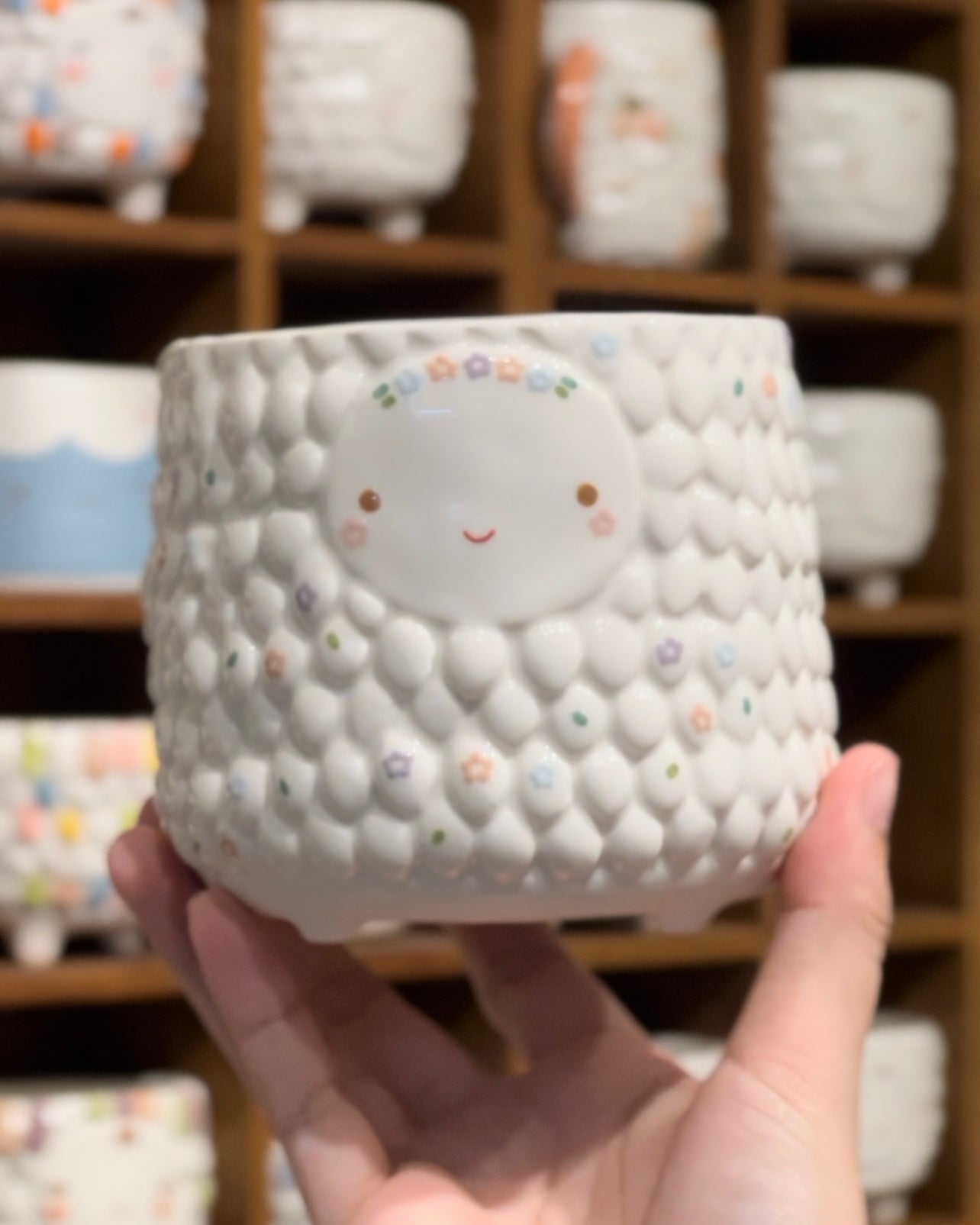 ✨Mid year sale : Ora planter new version, flowers painted, 15%off!