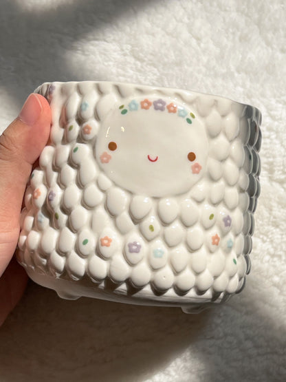 ✨Mid year sale : Ora planter new version, flowers painted, 15%off!
