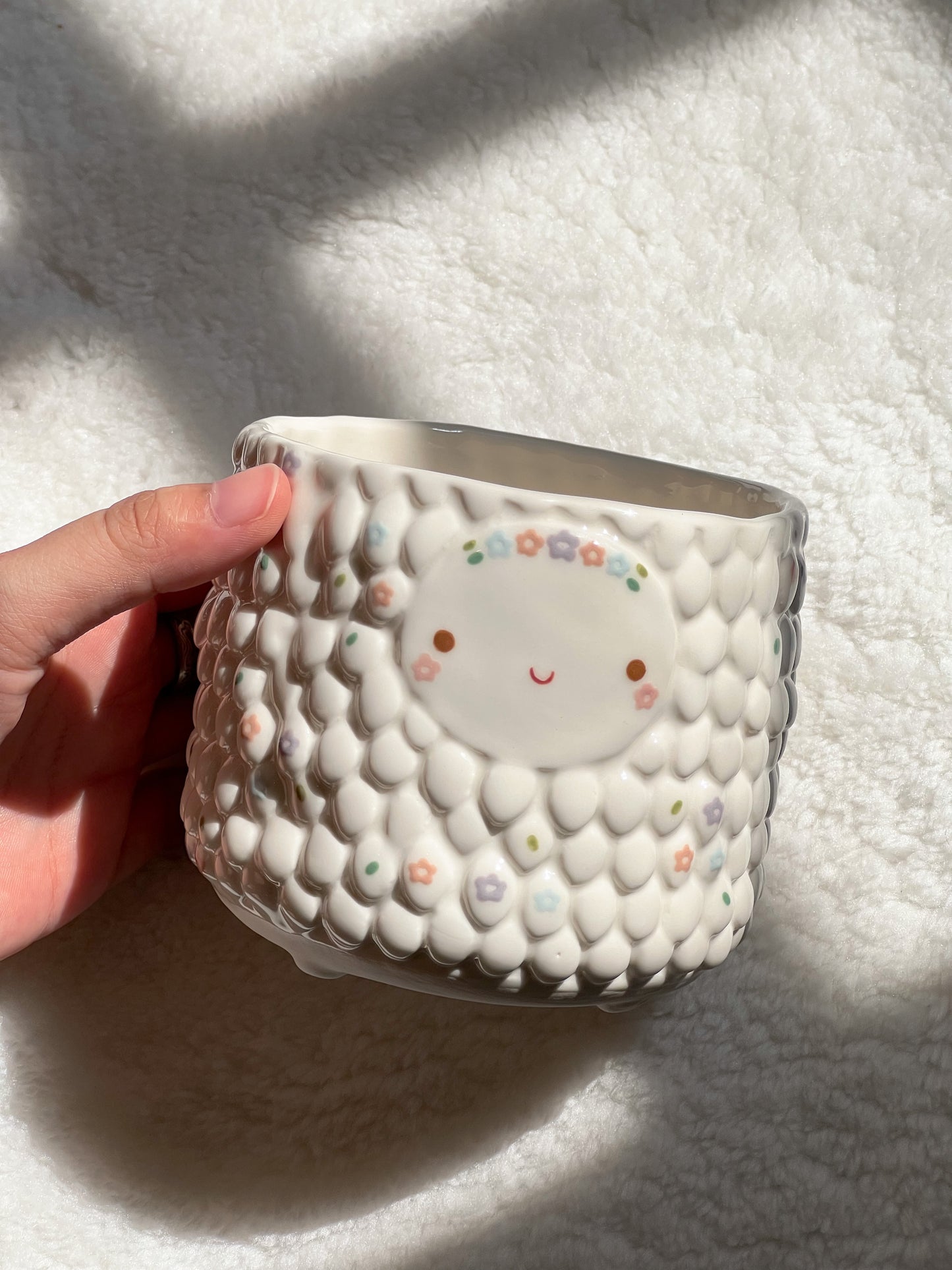 ✨Mid year sale : Ora planter new version, flowers painted, 15%off!