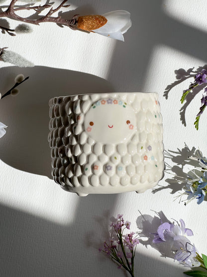 ✨Mid year sale : Ora planter new version, flowers painted, 15%off!