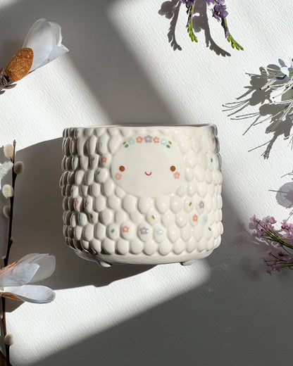 ✨Mid year sale : Ora planter new version, flowers painted, 15%off!