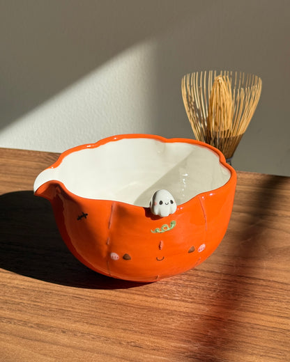 PUMPKIN Matcha Bowl *PRE-ORDER, Completion: BEFORE THE END OF THIS YEAR
