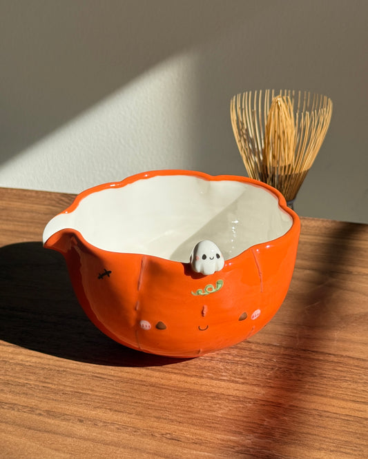 PUMPKIN Matcha Bowl *PRE-ORDER, Completion: BEFORE THE END OF THIS YEAR