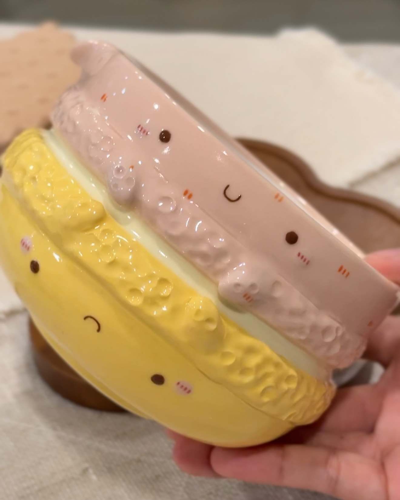 "Preorder of" MACARON, FLUFFY Matcha Bow/ Bowll, Chawan, Estimated Completion: AUG
